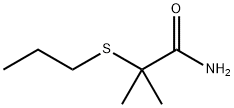 2-Methyl-2-(propylthio)propionamide 结构式