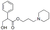 3-Hydroxy-2-phenylpropionic acid 3-piperidinopropyl ester Structure