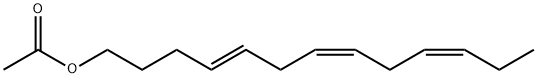 (4Z,7Z,10E)-4,7,10-Tridecatrien-1-ol acetate Structure