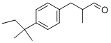 2-methyl-3-[4-(2-methylbutan-2-yl)phenyl]propanal, 67467-96-3, 结构式