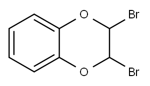 2,3-DIBROMO-BENZO-1,4-DIOXANE 结构式