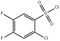 2-CHLORO-4,5-DIFLUOROBENZENESULFONYL CHLORIDE Structure
