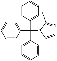 2-碘-1-三苯甲基-1H-咪唑 结构式
