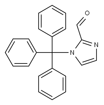 1-TRITYLIMIDAZOLE-2-CARBOXALDEHYDE, 67478-50-6, 结构式