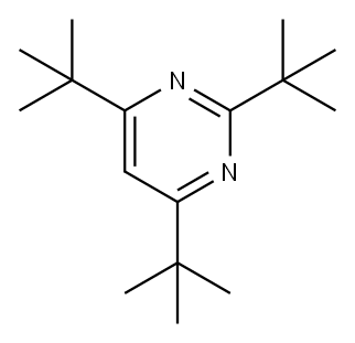 2,4,6-三叔丁基嘧啶 结构式