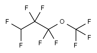 3H-HEXAFLUOROPROPYL TRIFLUOROMETHYL ETHER 结构式