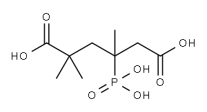 2,2,4-trimethyl-4-phosphonoadipic acid 结构式