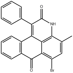 6-溴-4-甲基-1-苯基蒽吡啶 结构式