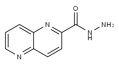 1,5-Naphthyridine-2-carboxylic  acid,  hydrazide Structure
