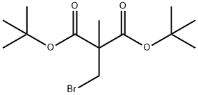 Bromomethyl(methyl)malonic acid bis(1,1-dimethylethyl) ester Structure