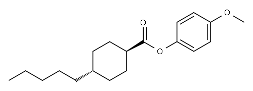 4-methoxyphenyl trans-4-pentylcyclohexanoate Structure