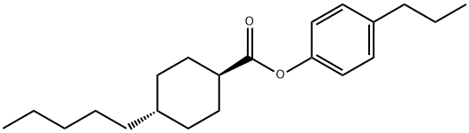 戊基环己基苯甲酸对丙基苯酚酯 结构式