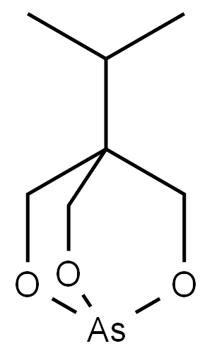 4-Isopropyl-2,6,7-trioxa-1-arsabicyclo[2.2.2]octane 结构式