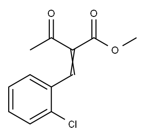 2-Acetyl-3-(2-chlorophenyl)acrylic acid methyl ester Structure