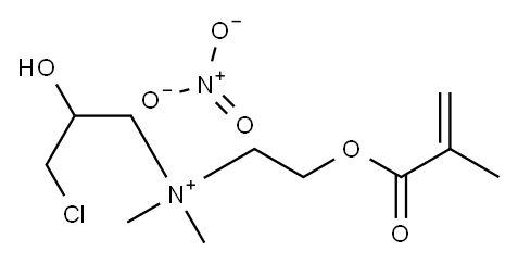 (3-chloro-2-hydroxypropyl)dimethyl[2-[(2-methyl-1-oxoallyl)oxy]ethyl]ammonium nitrate 结构式