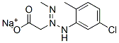 sodium [3-(5-chloro-2-methylphenyl)-1-methyltriazen-2-yl]acetate 结构式