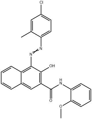 4-[(4-chloro-2-methylphenyl)azo]-3-hydroxy-N-(2-methoxyphenyl)naphthalene-2-carboxamide Structure