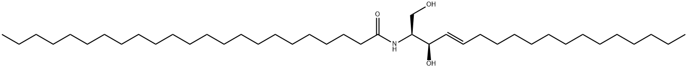 N-[(1S,2R,3E)-2-hydroxy-1-(hydroxymethyl)-3-heptadecenyl]-tricosanamide Structure
