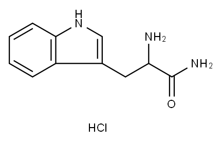 H-DL-TRP-NH2 HCL Structure