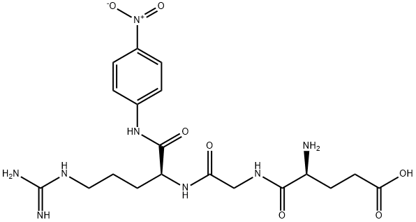 glutamyl-glycyl-arginine-4-nitroanilide, 67615-71-8, 结构式