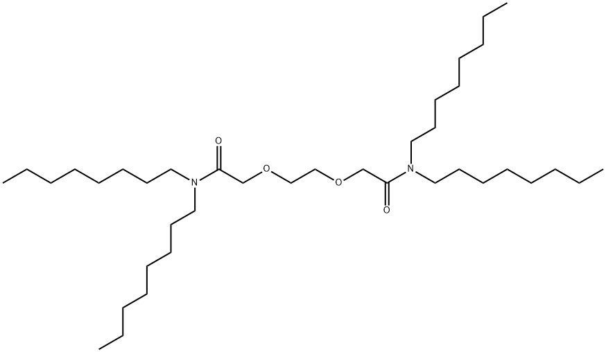 2,2'-[1,2-Ethanediylbis(oxy)]bis(N,N-dioctylacetamide) 结构式