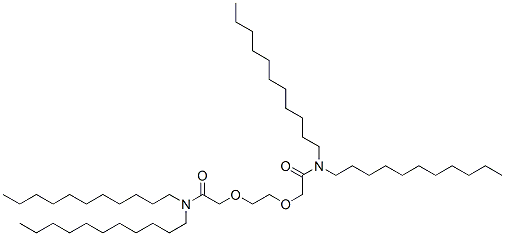2,2'-[1,2-Ethanediylbis(oxy)]bis(N,N-diundecylacetamide) 结构式