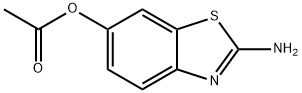 6-Benzothiazolol,2-amino-,acetate(ester)(9CI) 结构式