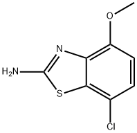 7-CHLORO-4-METHOXY-BENZOTHIAZOL-2-YLAMINE 结构式