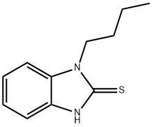1-丁基-1H-苯并咪唑-2-硫醇 结构式
