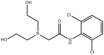 2-[Bis(2-hydroxyethyl)amino]-2',6'-dichloroacetanilide Structure