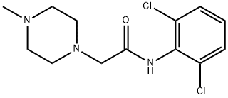 2',6'-DICHLORO-2-(4-METHYLPIPERAZIN-1-YL)ACETANILIDE 结构式