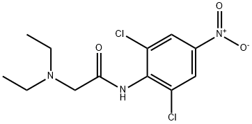 2',6'-Dichloro-2-diethylamino-4'-nitroacetanilide 结构式