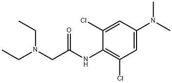 2',6'-Dichloro-2-(diethylamino)-4'-(dimethylamino)acetanilide Structure