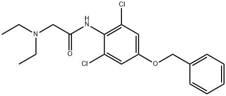 4'-(Benzyloxy)-2',6'-dichloro-2-(diethylamino)acetanilide 结构式