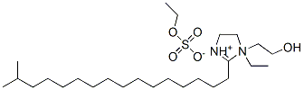 1-乙基-4,5-二氢-1-(2-羟乙基)-2-异十七烷基-1H-咪唑硫酸乙酯 结构式