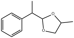 4-甲基-2-(1-苯基乙基)-1,3-二氧戊环 结构式
