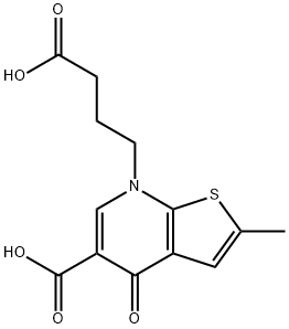 7-(3-CARBOXYPROPYL)-2-METHYL-4-OXO-4,7-DIHYDROTHIENO[2,3-B]PYRIDINE-5-CARBOXYLIC ACID Structure