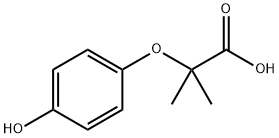 2-(4-羟苯氧基)-2-甲基丙酸 结构式