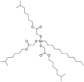 triisooctyl 2,2',2''-[(dodecylstannylidyne)tris(thio)]triacetate Structure