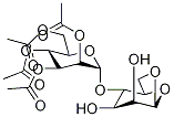 1,6-脱水-4-O-(2,3,4,6-四-O-乙酰基Α-D吡喃甘露糖基) - 嵌段 - D吡喃甘露糖 结构式