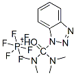2-(1H-BENZOTRIAZOL-1-YL)-1,1,3,3-TETRAMETHYLURONIUM HEXAFLUOROPHOSPHATE 结构式