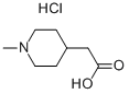 1-甲基-4-哌啶乙酸, 67686-06-0, 结构式