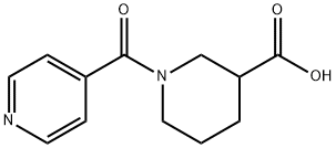 1-Isonicotinoyl-3-piperidinecarboxylic acid Structure