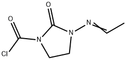 1-Imidazolidinecarbonylchloride,3-(ethylideneamino)-2-oxo-(9CI) Structure