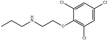 N-丙基-N-[2-(2,4,6-三氯苯氧基)乙基]胺, 67747-01-7, 结构式