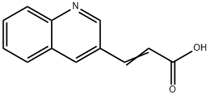 3-(3-喹啉)丙烯酸, 67752-27-6, 结构式