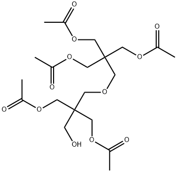 2-[[3-(acetoxy)-2-[(acetoxy)methyl]-2-(hydroxymethyl)propoxy]methyl]-2-[(acetoxy)methyl]propane-1,3-diyl diacetate 结构式