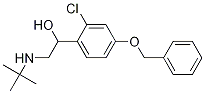 1-(4-(苄氧基)-2-氯苯基)-2-(叔丁基氨基)乙醇 结构式
