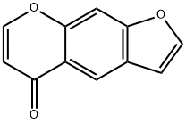 5H-furo(3,2-g)(1)benzopyran-5-one 结构式
