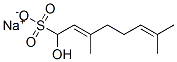 1-Hydroxy-3,7-dimethyl-2,6-octadiene-1-sulfonic acid sodium salt 结构式